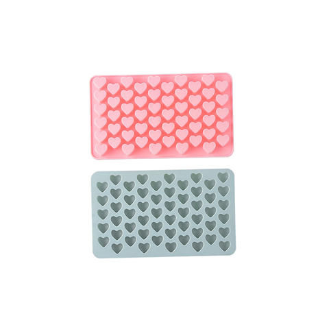 AE044 Small Heart Shaped Candy Biscuit Chocolate Silicone Mold Embellishment Handmade Soap Mold Cake Accessories Ice Tray